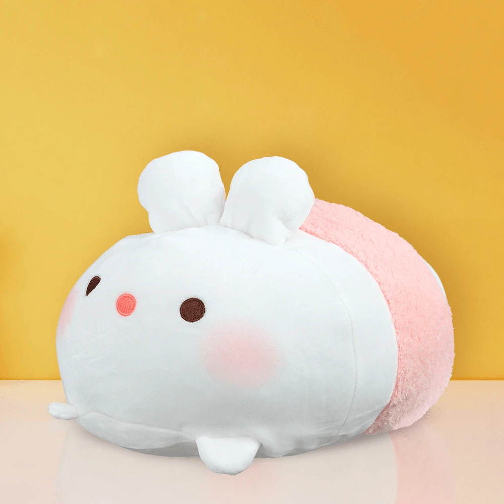 Peluche Miniso Conejito Felpa Blanco 30x28 cm