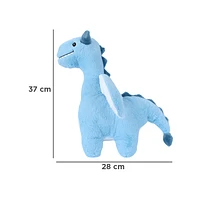 Peluche Miniso Dinosaurio Felpa Azul 28x37 cm