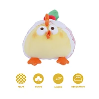 Peluche Miniso Pollito En Forma De Postre Felpa 24x19 cm