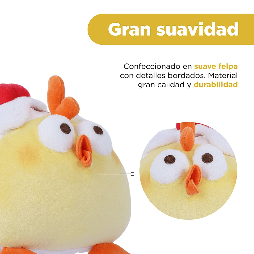 Peluche Miniso Pollito En Forma De Postre Felpa 24x19 cm