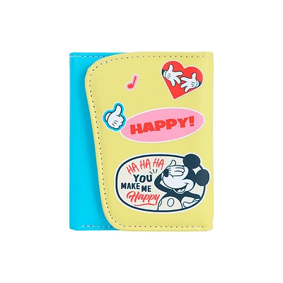 Cartera Para Mujer Disney 100 Mickey Mouse Sintética Multicolor 11x8x2 cm