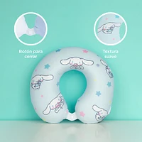 Almohada De Viaje Sanrio Cinnamoroll Memory Foam Azul 30x28 cm