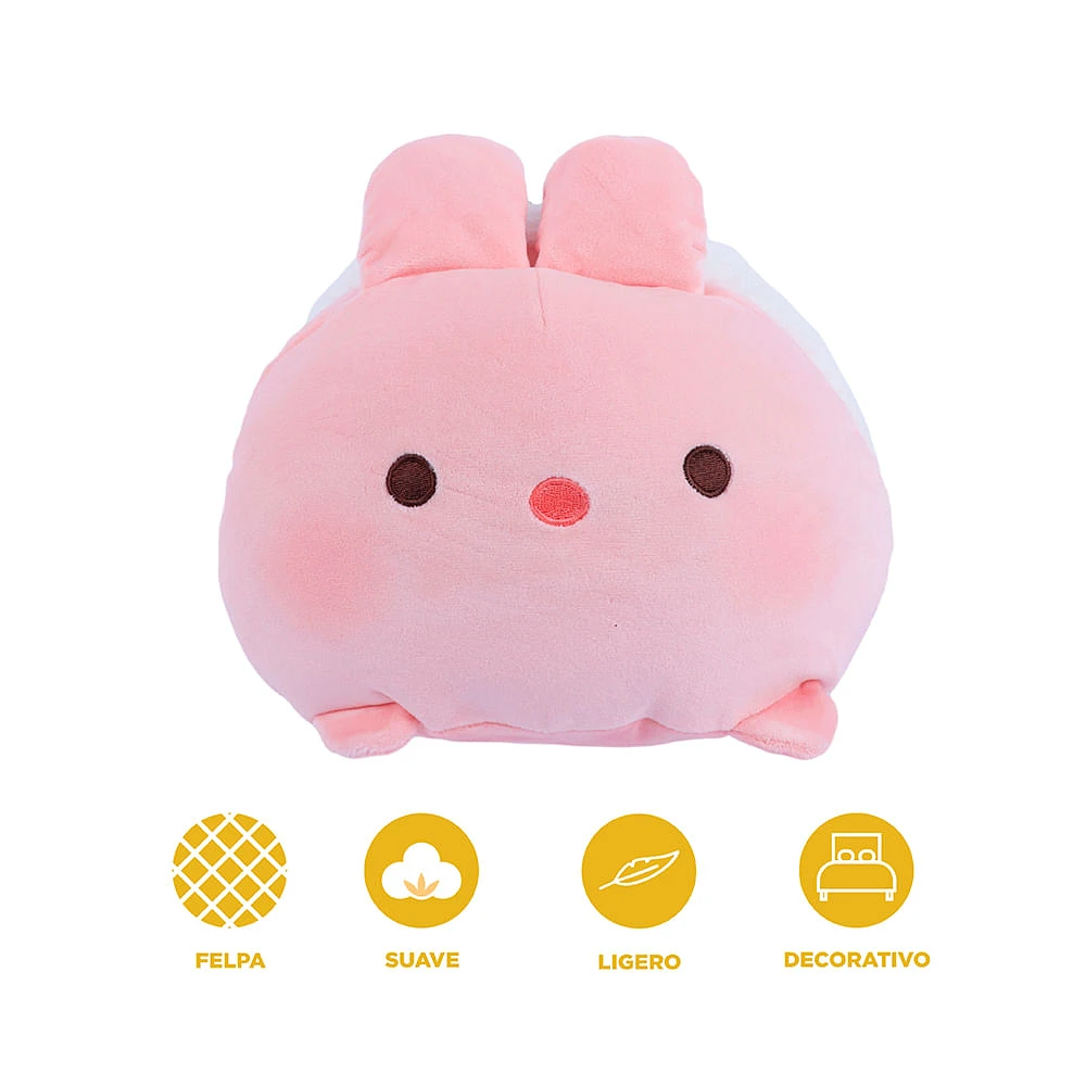 Peluche Miniso Conejito Felpa Rosa 23x18 cm