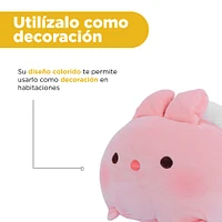 Peluche Miniso Conejito Felpa Rosa 23x18 cm