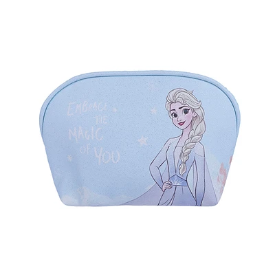 Cosmetiquera Disney Elsa Frozen Sintética Azul 19x13 cm