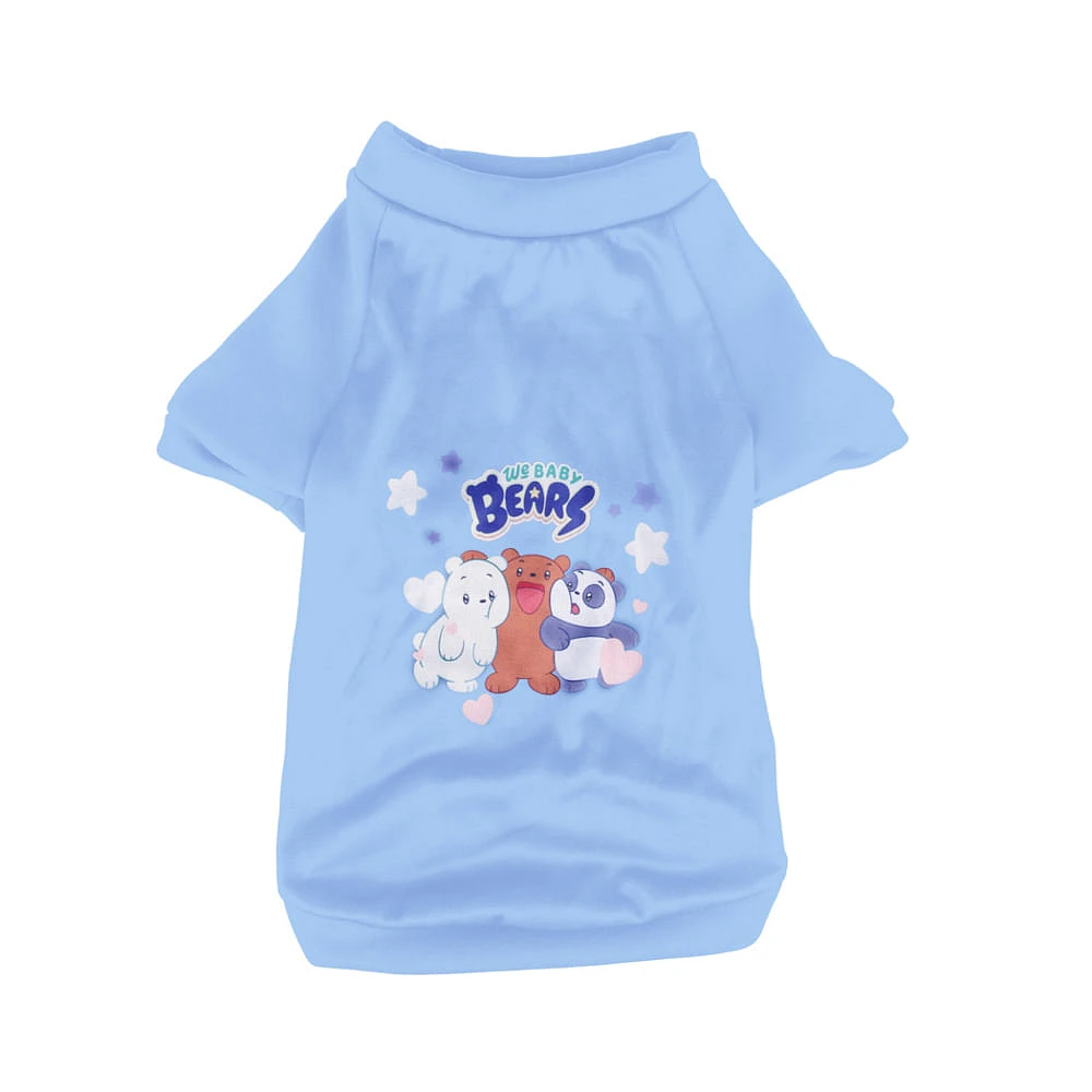 Ropa Para Mascota We Bare Bears Camisa Textil Azul