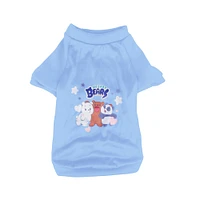 Ropa Para Mascota We Bare Bears Camisa Estampada Textil Azul