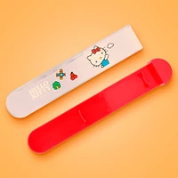 Kit De Cubiertos Con Estuche Sanrio Hello Kitty Plástico Rojos 2 Piezas