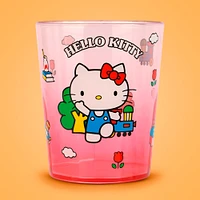 Vaso Para Baño Sanrio Hello Kitty Plástico Rojo Degradado