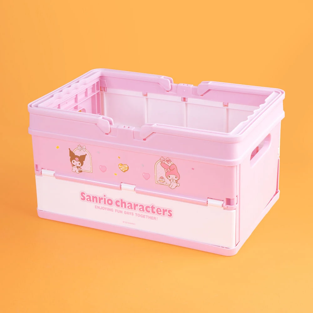 Cesta De Almacenamiento Sanrio Sintética Rosa 30.6x20.1 cm