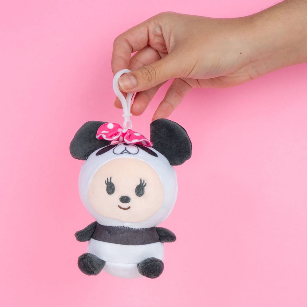 Llavero Disney Minnie Mouse Disfrazada De Panda Felpa 16 cm