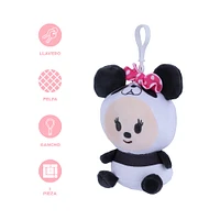 Llavero Disney Minnie Mouse Disfrazada De Panda Felpa 16 cm