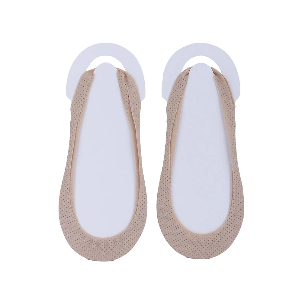 Set Tines Para Mujer Tipo Protectores Textiles Beige 23-25 2 Pares