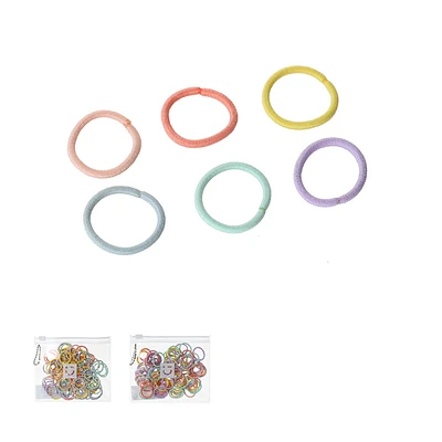 Set Ligas Para Cabello Mini Textiles Multicolor