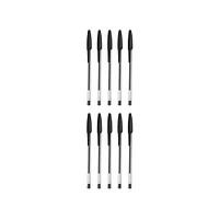 Set Plumas De Gel Tinta Negra 1 mm 10 Piezas