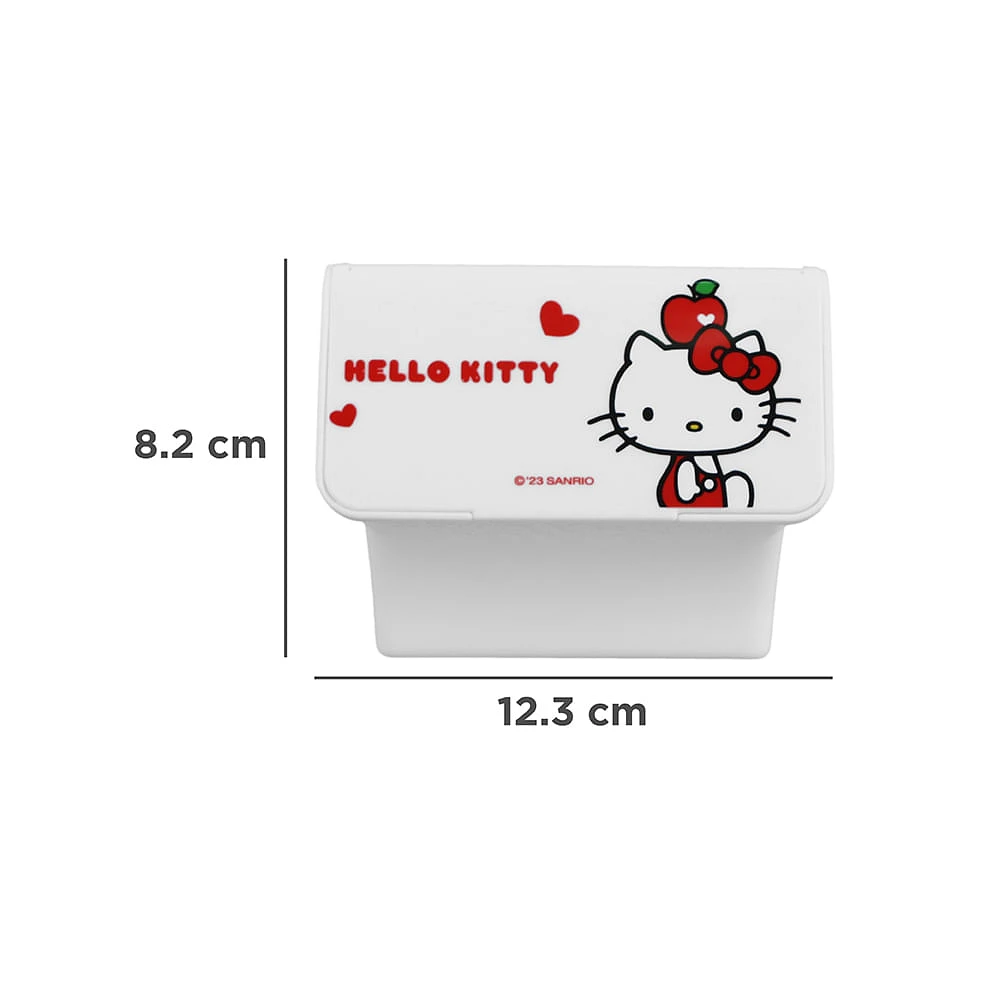 Organizador De Escritorio Sanrio Hello Kitty Plástico Blanco 12.3x8.2 cm