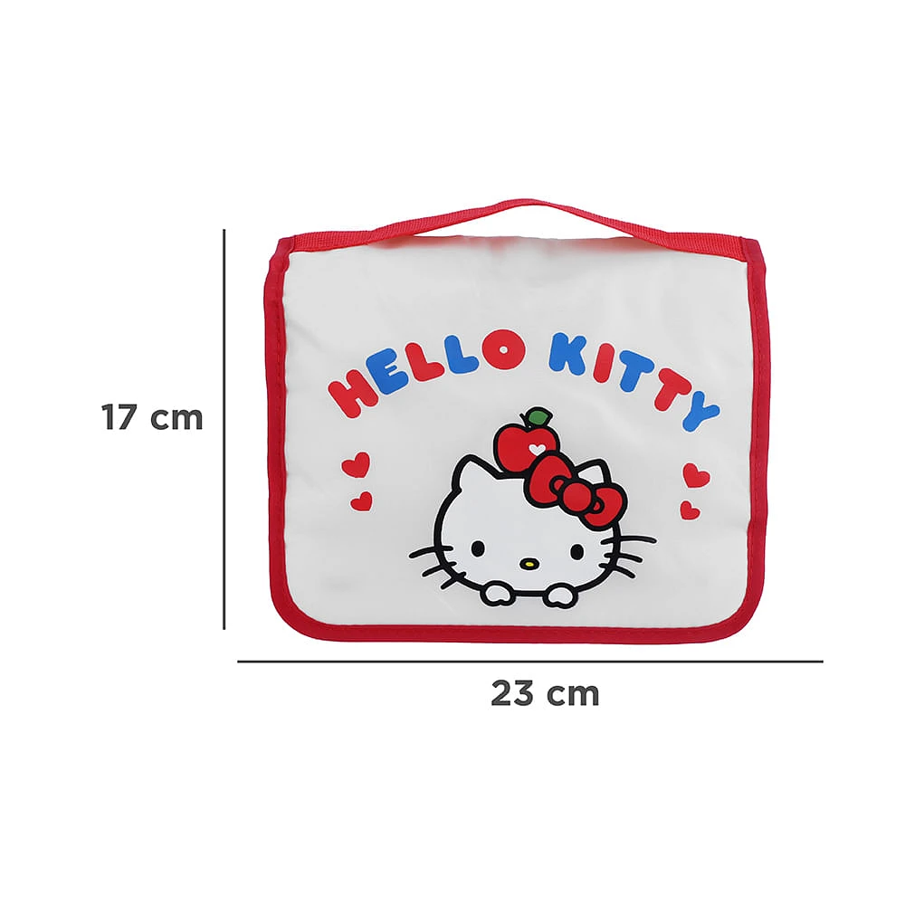 Neceser De Viaje Sanrio Hello Kitty Textil Blanco 23x17 cm