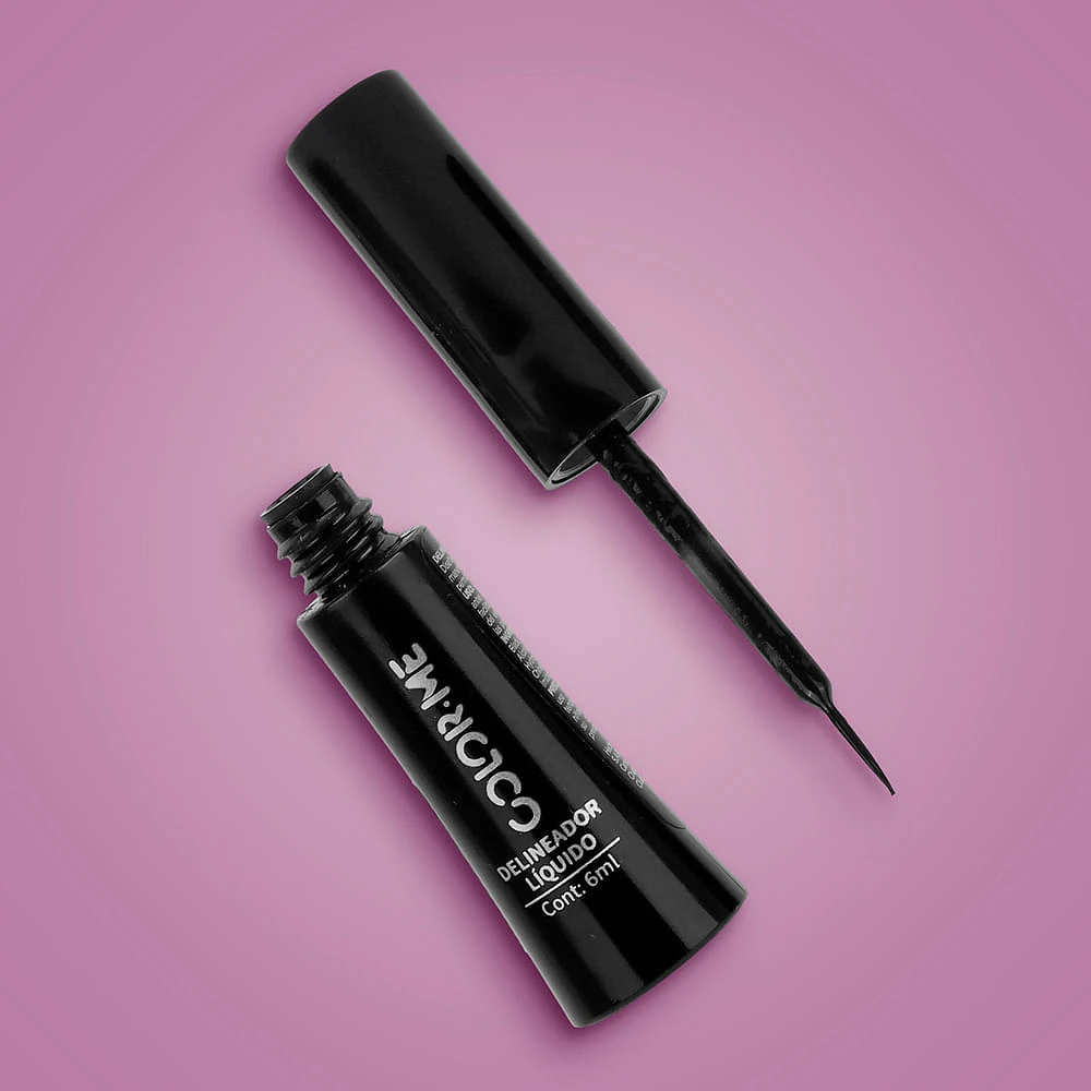 Delineador Liquido Para Ojos Color Me Negro 6 ml