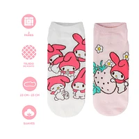 Set Tines Para Mujer Sanrio My Melody Textiles Talla 23-25 2 Pares