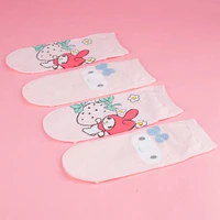 Set Tines Para Mujer Sanrio My Melody Textiles Rosas 23-25 2 Pares