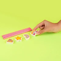 Kit Papelería Unicornio Lápices Y Gomas 8 Piezas