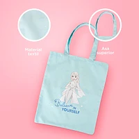 Bolsa De Compras Frozen Elsa Textil Azul 34x40 cm