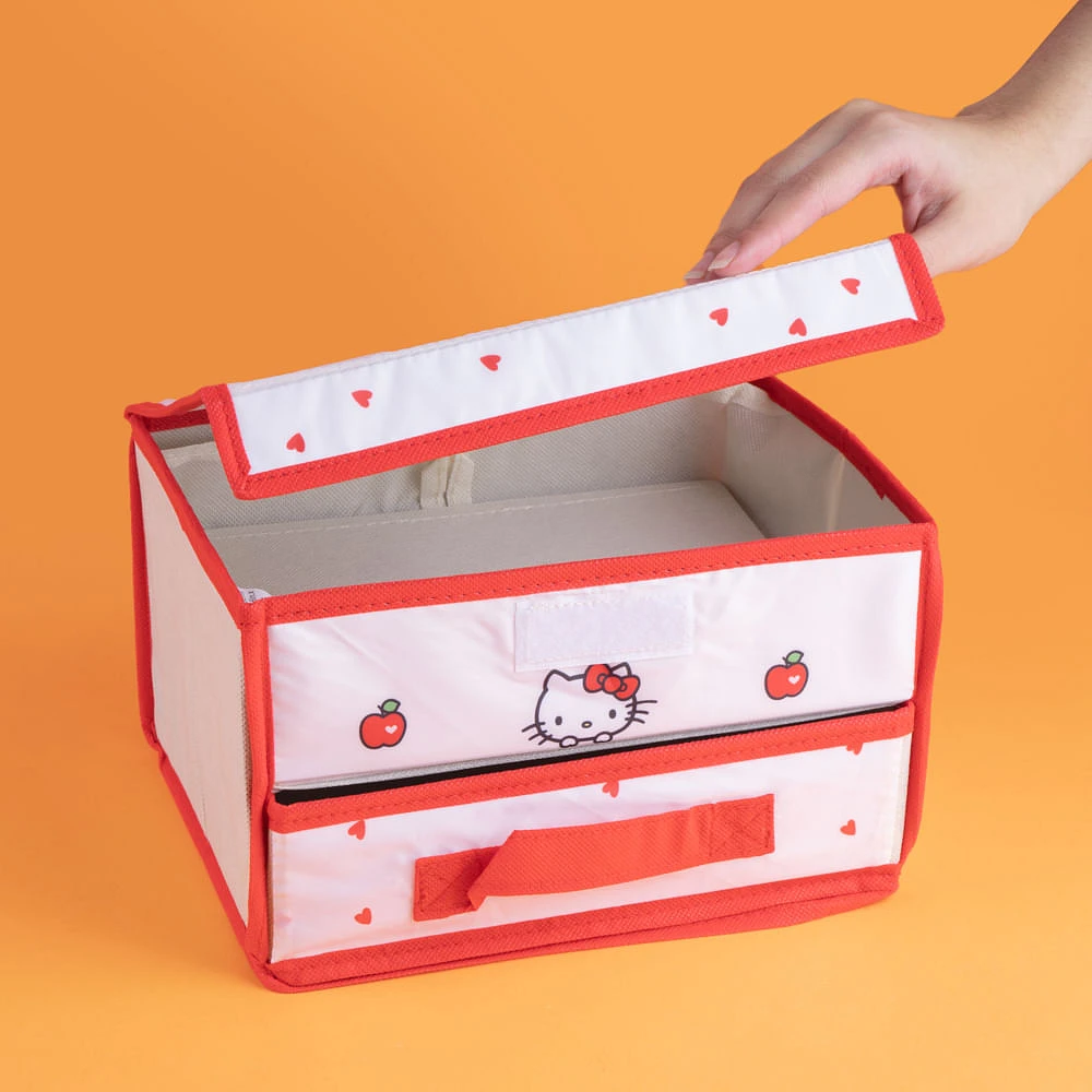 Organizador Sanrio Hello Kitty Plegable Poliéster Blanco 27x15 cm