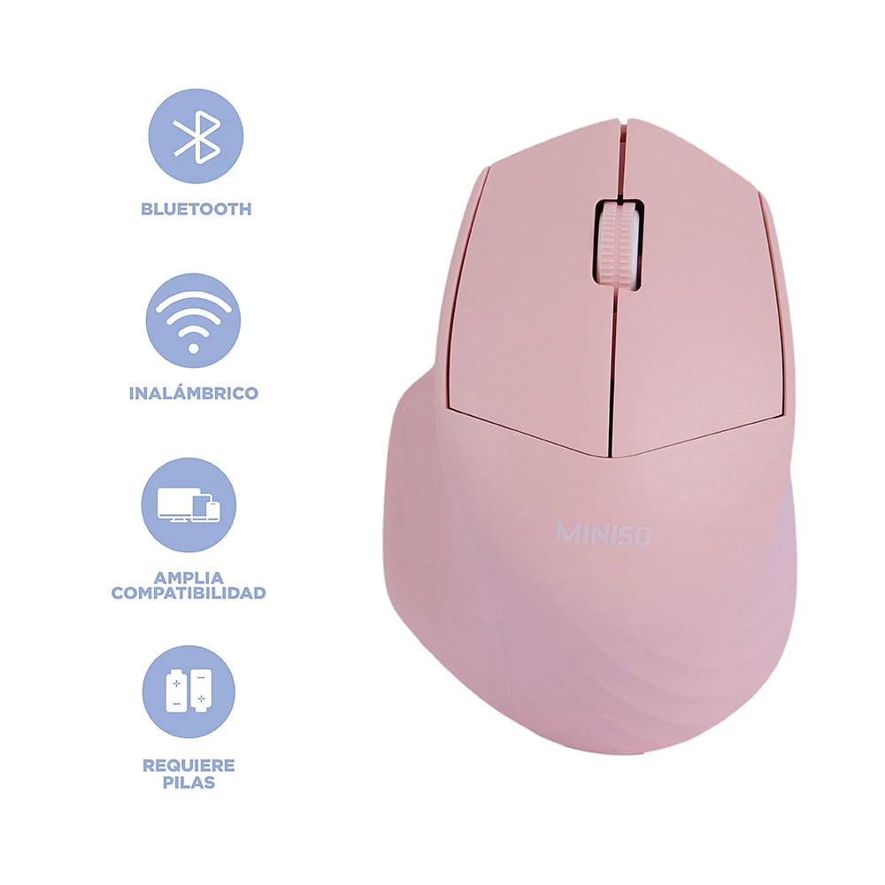 Mouse Inalámbrico Sintético Rosa