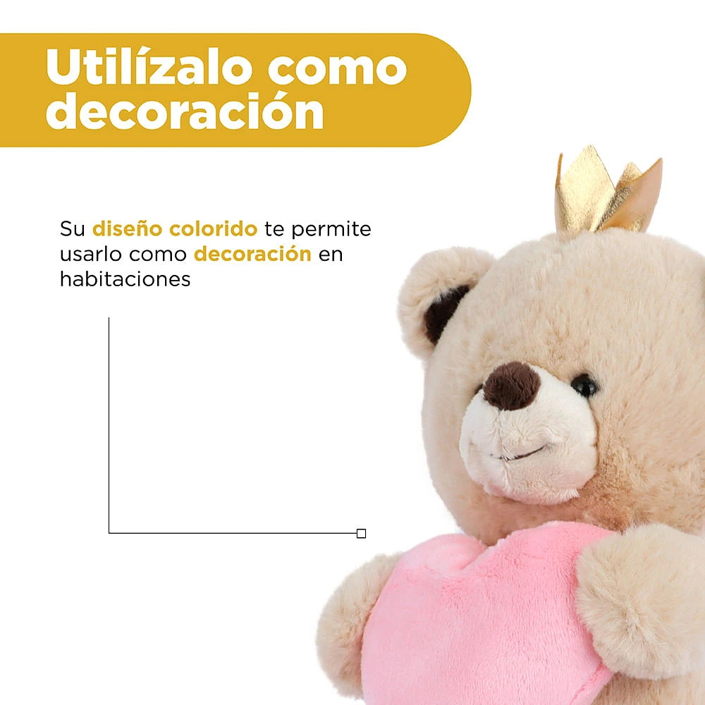 Peluche Miniso Osito Felpa Café 16x30 cm