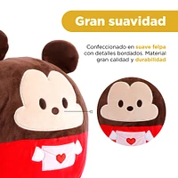 Peluche Disney Mickey Mouse Tipo Cojín Felpa 35x38 cm