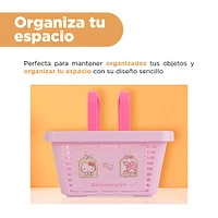 Cesta De Almacenamiento Sanrio Sintética Rosa 24.5x17.7 cm