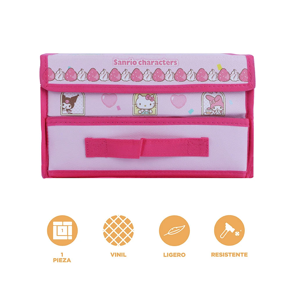 Organizador Plegable Sanrio Textil Rosa 26x15 cm