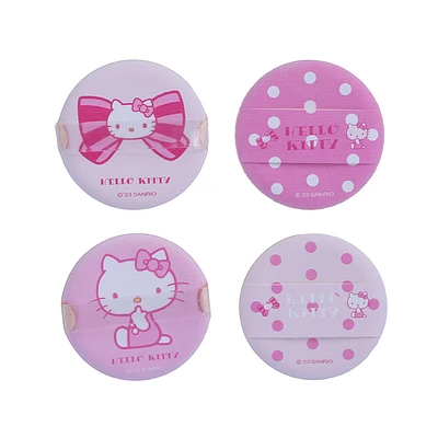 Set Esponjas De Maquillaje Sanrio Hello Kitty Rosas 4 Piezas