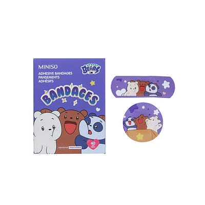 Paquete Banditas Adhesivas We Bare Bears 40 Piezas