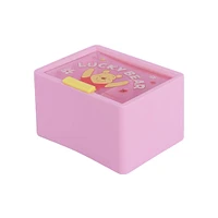 Organizador De Escritorio Disney Winnie Pooh Sintético Rosa 14.5x11x8.7 cm