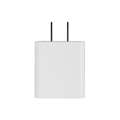 Adaptador De Carga Con Doble Puerto USB Sintético Blanco