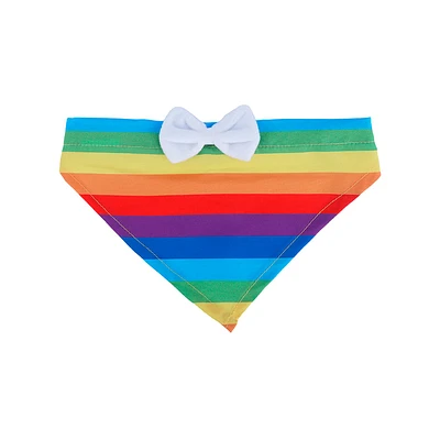 Bandana Para Mascotas Rainbow Textil Multicolor