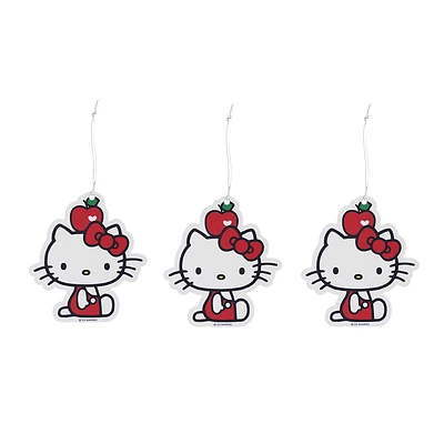 Set Aromatizantes Colgantes Sanrio Hello Kitty Manzana 3 Piezas