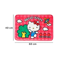 Tapete Decorativo Sanrio Hello Kitty 100% Poliéster Rojo 60x40 cm