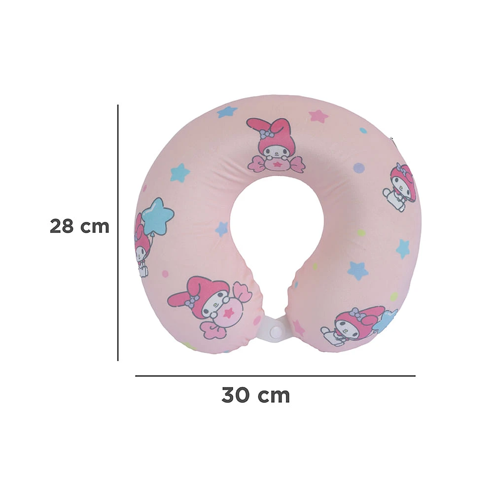 Almohada De Viaje Sanrio My Melody Memory Foam Rosa 28x30 cm