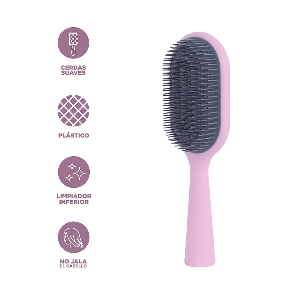 Cepillo Para Cabello Sintético Rosa