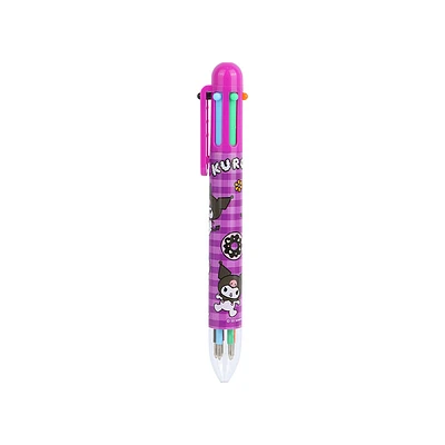 Pluma Sanrio Kuromi Puntas Multicolor 0.8 mm 6 en uno