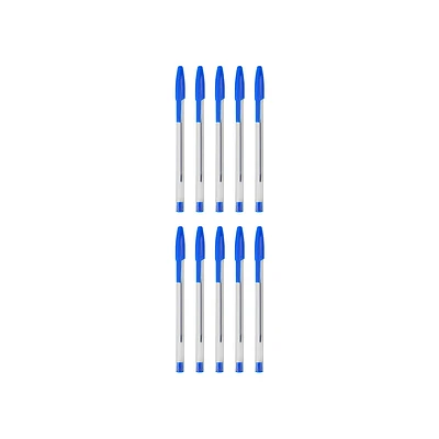 Set De Plumas Tinta Azul 1 mm 10 Piezas