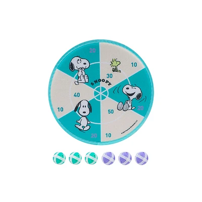 Tablero Con Bolas Adhesivas Snoopy Textil Azul 7 Piezas