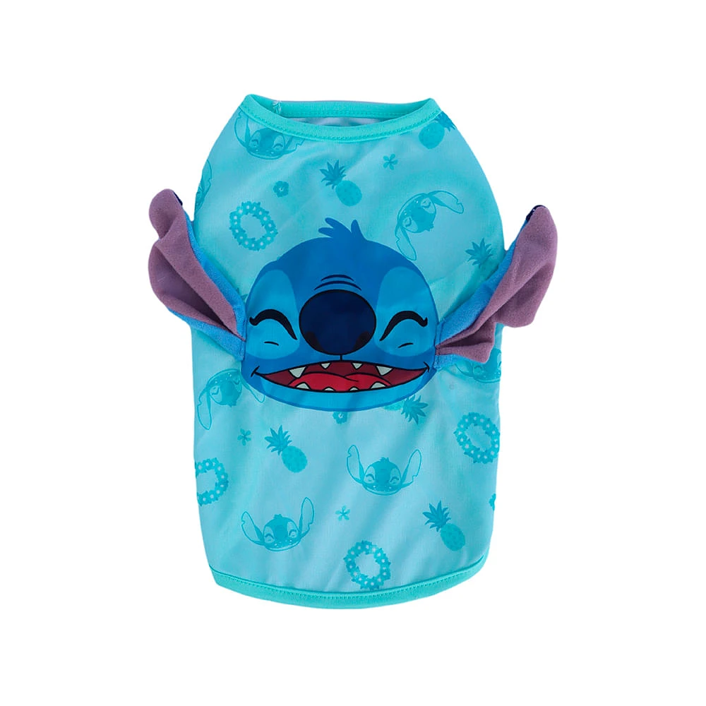 Ropa Para Mascota Disney Stitch Camisa Textil Azul Chica