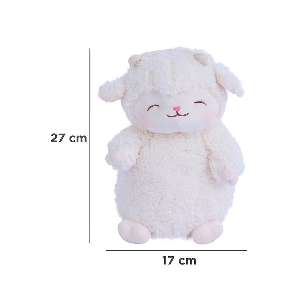 Peluche Miniso Corderito Felpa Blanco 17x27 cm