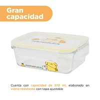 Contenedor De Alimentos Sanrio Pompompurin Vidrio Transparente 570 ml