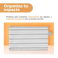 Organizador Plegable Textil Gris 25x16 cm