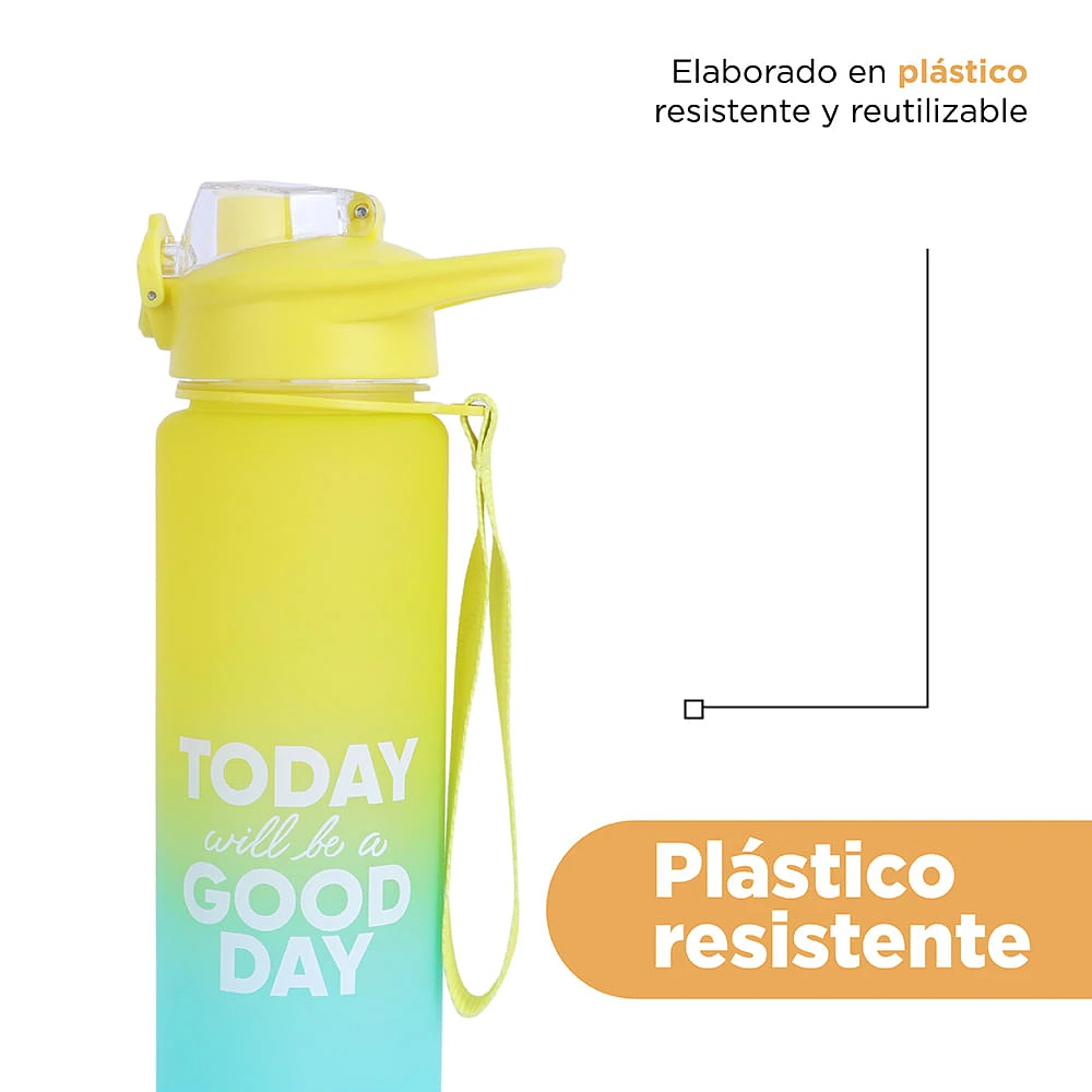 Cilindro Hermético Plástico Degradado 1000 ml