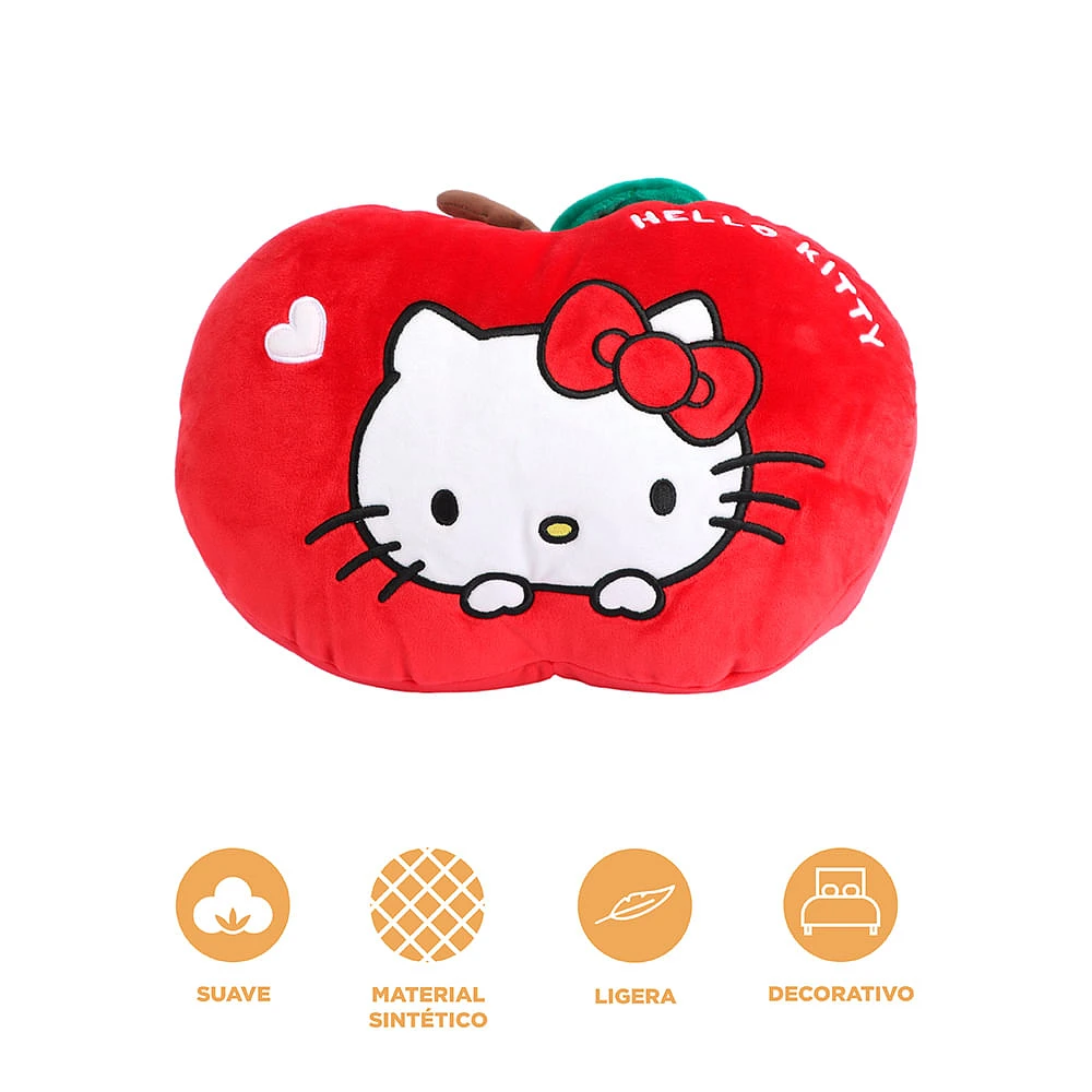 Cojín Decorativo Sanrio Hello Kitty Textil Rojo 28x38 cm